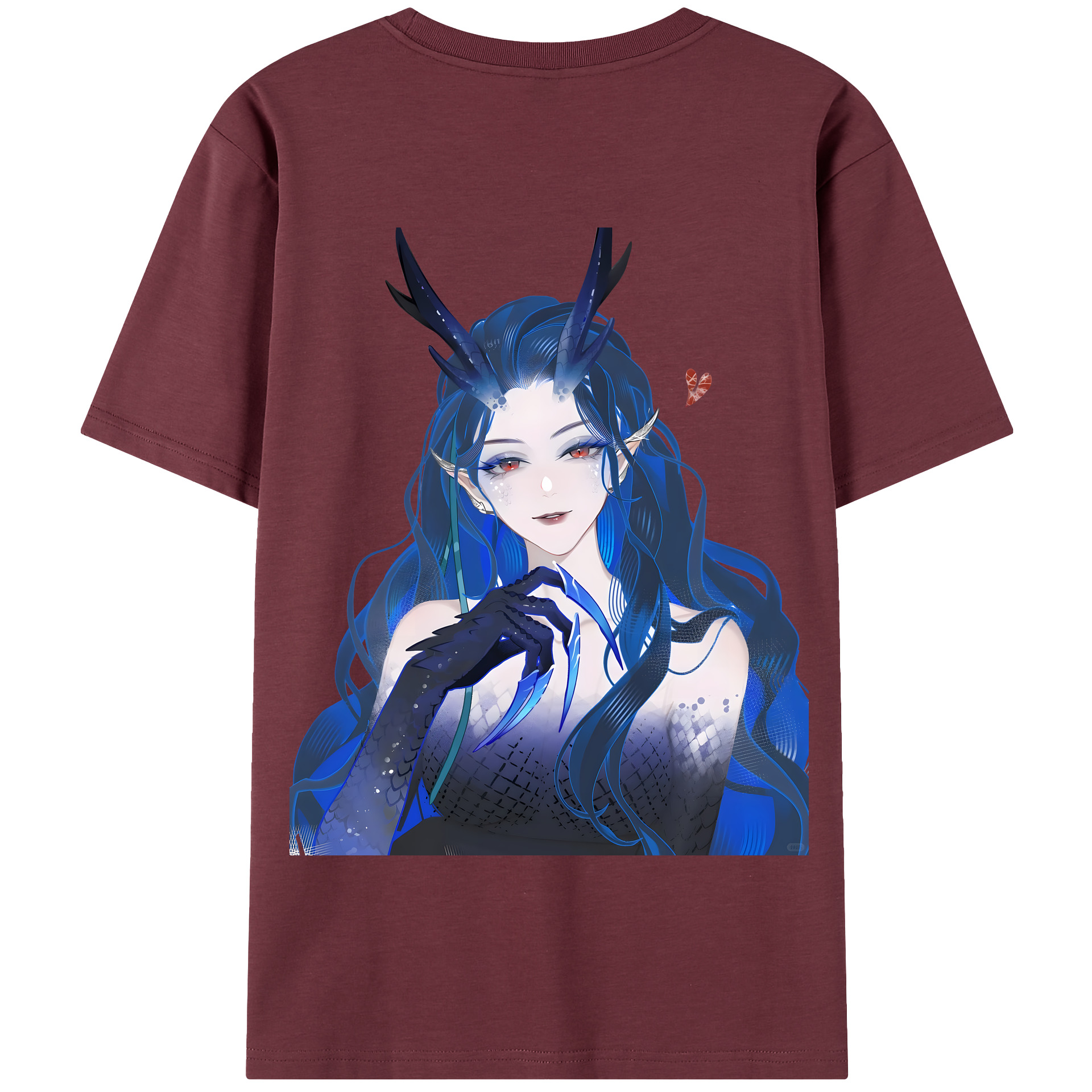 （画像用） Ne Zha 2 ナタ 魔童の大暴れ 綿100％半袖Tシャツ（背面プリント）